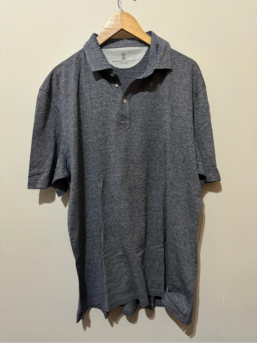 Brunello Cucinelli Linen Cotton Polo Shirt